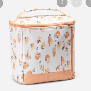 thirty one insulated bucket tote new in bag -watercolour spots print